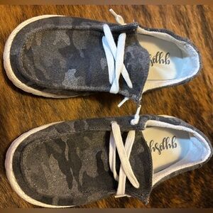 Hey Dude Camo Gray Shoes